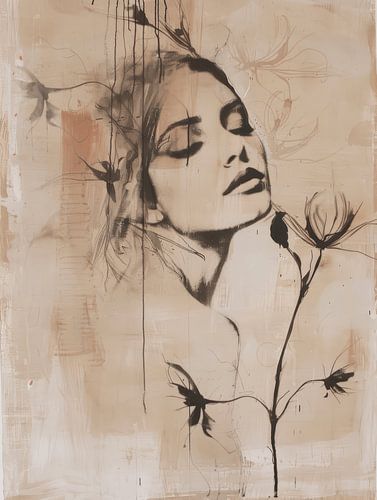 Bijzonder portret in duotone (twee kleuren)