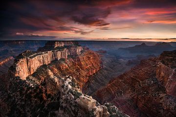 Grand Canyon USA bij zonsondergang van Voss Fine Art Fotografie