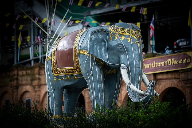 Éléphant gracieux : symbole de la Thaïlande par Franklin Driessen