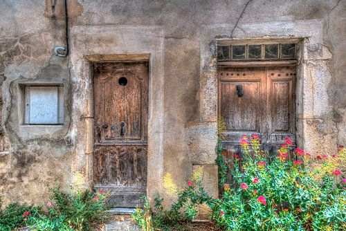 The two nicely weathered doors