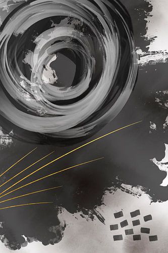 Abstract schilderij nr. 62 - Wervelingen