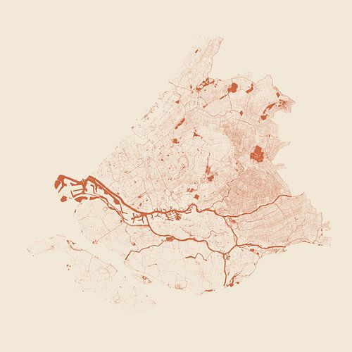 Waters of South Holland in Terracotta