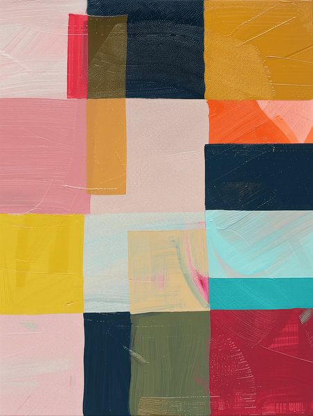 Modern and abstract, colour blocking by Studio Allee