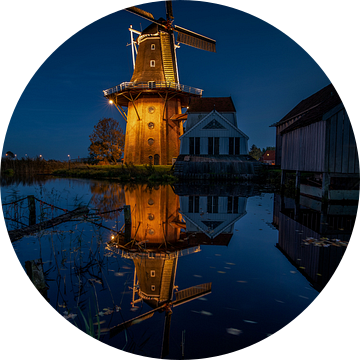 Molen de Zwaluw in Burdaard verlicht van KB Design & Photography (Karen Brouwer)