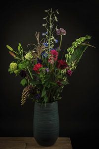 Stillleben Blumen in einer Vase: "Blumen in Blau"