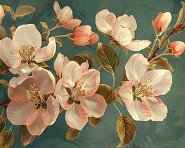 Apple blossom painting | Whisper of Nature's Elegance by Flower Studio