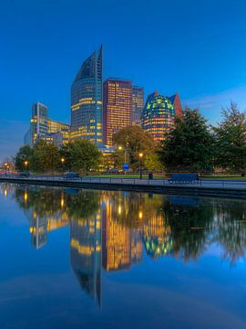 The Hague skyline after sunset by Rob Kints