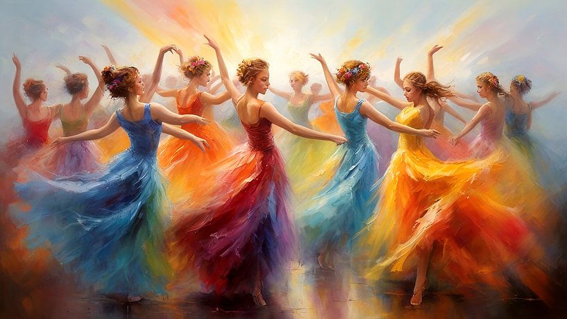 Dance of Light and Colour by Wall Art Creations by Peter