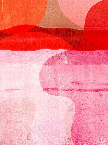 Abstracte horizon in warme kleuren 1