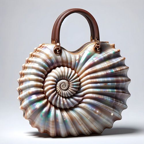 Tasche in Form einer Muschel