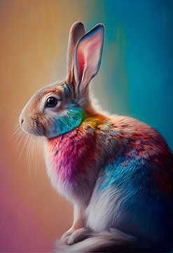 Bunter Hase von drdigitaldesign