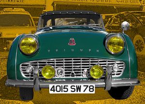 Triumph TR3 in racing green