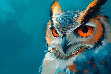 Uil in beeld van Poster Art Shop