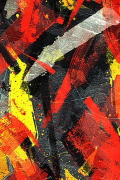 Abstract  met Levendige Kleuren van Imperial Art House