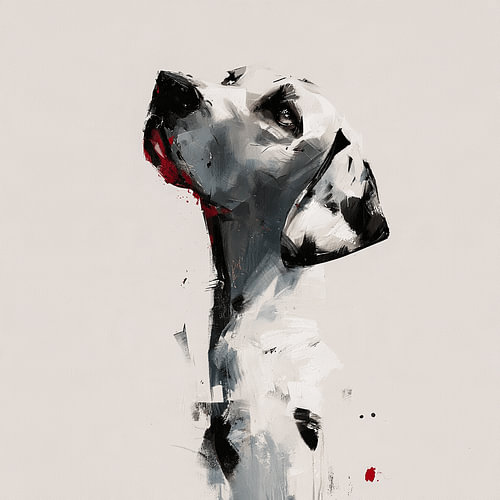 Dalmatien au regard intense