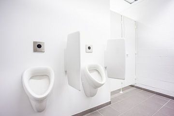 Urinals at the men's toilet by Marcel Derweduwen