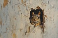 Curiosity in Worn Wood van OMG Art thumbnail