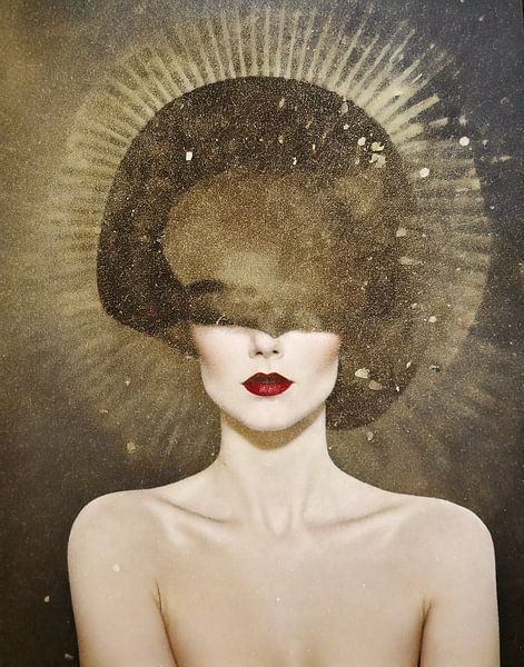 woman in Ton Sur Ton - Abstract portret 13 par TW living
