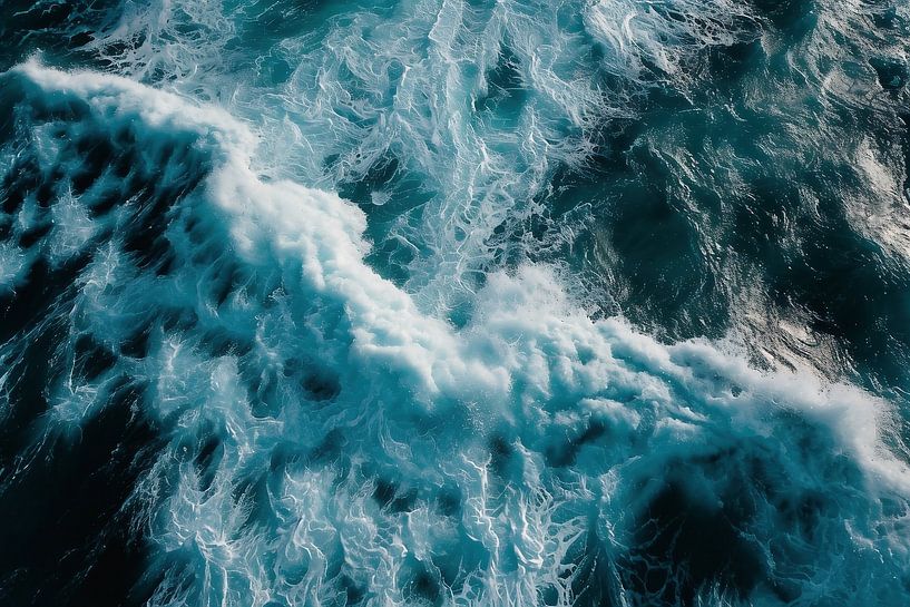 Boven de zee van fernlichtsicht