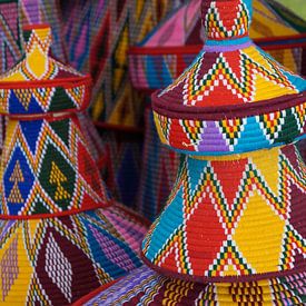 Ethiopische manden voor enjera van Colette Vester