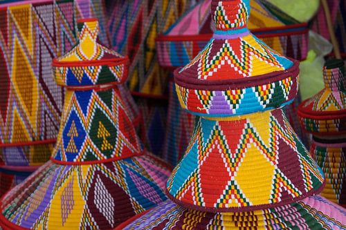 Ethiopische manden voor enjera