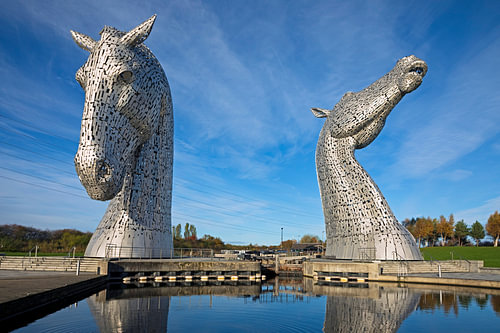 The Kelpies, The Helix Ecopark, Falkirk, Scotland, UK 