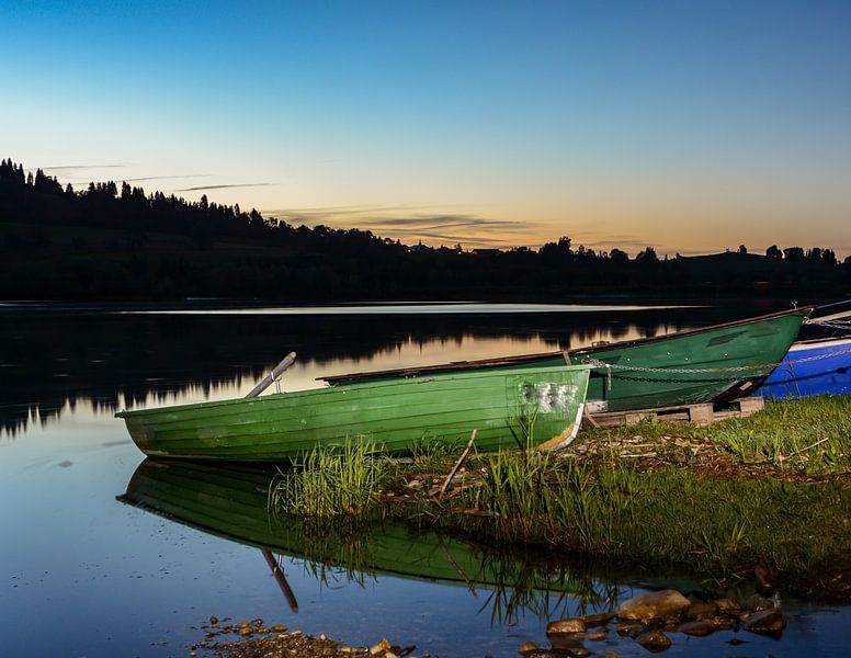 Ambiance du soir au Grüntensee dans l'Allgäu par ManfredFotos