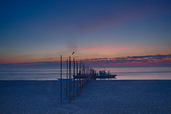 Zonsopkomst Veer Texel-Vlieland 