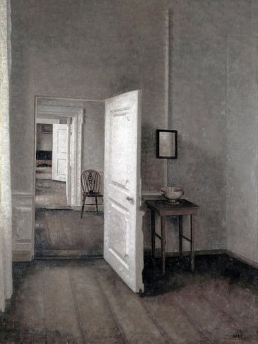 De vier kamers van Vilhelm Hammershoi