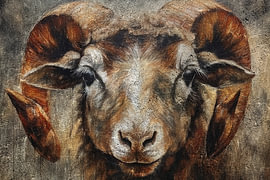 Sheep on concrete
