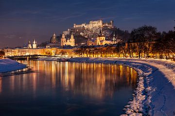 Salzburg in de winter van Thomas Rieger