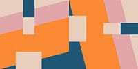 Modern abstract minimalist geometric landscape in retro style IV by Dina Dankers thumbnail