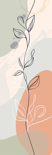 Frühlingshafte Abstrakte Line Art von Poster Art Shop