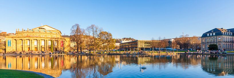 Staatstheater, Staatsparlement en Nieuw Paleis in Stuttgart van Werner Dieterich