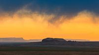 Stormfront tijdens zonsondergang in Arizona van Henk Meijer Photography thumbnail