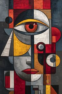 Abstraktes Gesicht