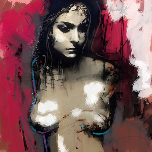 Muse | expressief portret van een vrouw - buste