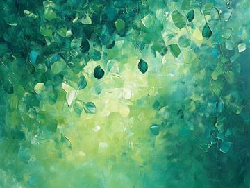 Green Leaves van MK Abstrakt
