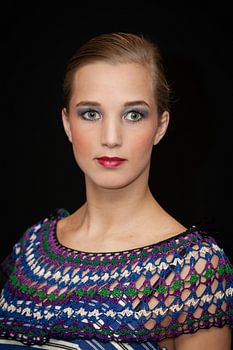 Portrait in traditional Dutch costume