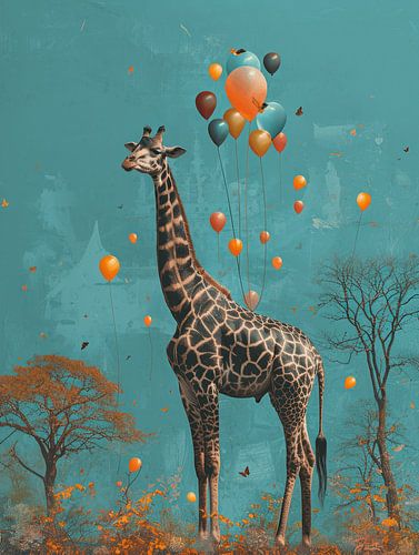 Joyful Flight - The Giraffe with Balloons