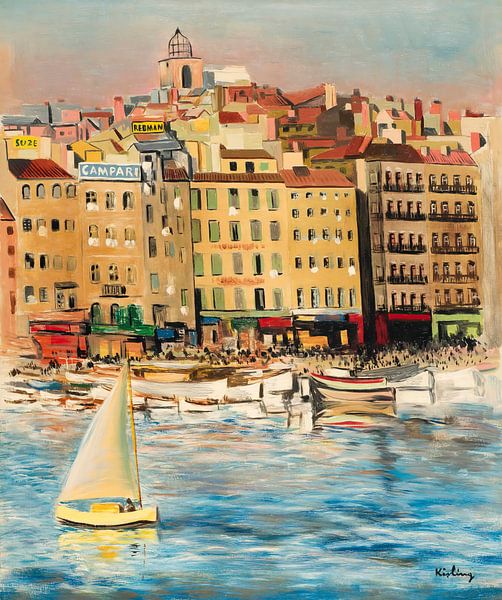 Moïse Kisling - Marseille harbour by Peter Balan