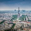 Blick auf Paris mit dem Eiffelturm von Patrick Rodink
