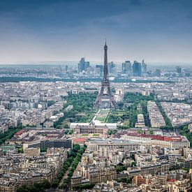 Uitzicht Parijs met de Eiffeltoren van Patrick Rodink