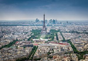 Uitzicht Parijs met de Eiffeltoren van Patrick Rodink