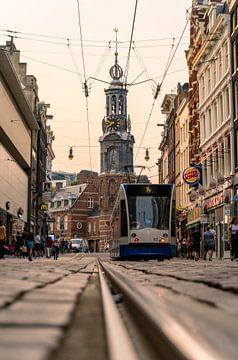 Munttoren in Amsterdam van Alex van der Aa