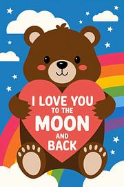 Niedlicher Bär mit Herz von Art & Soul Creations