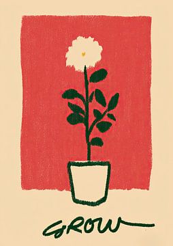 Grow – Botanische illustratie met hart