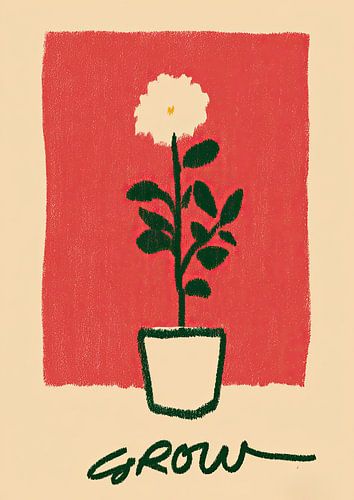 Grow – Botanische illustratie met hart