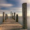 Jetée en bois à Texel sur Rene van Heerdt