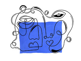 The Laughing Heart Vii by Shatha Al Dafai